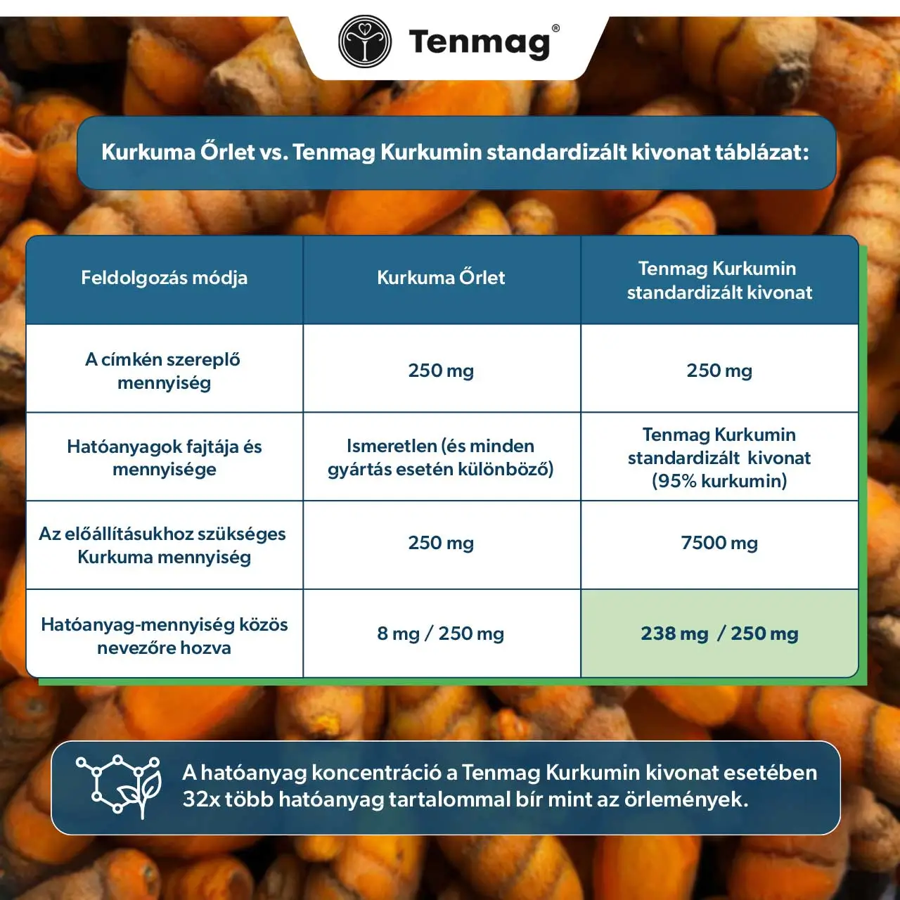 Tenmag Kurkumin Kivonat